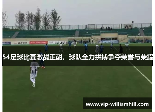 54足球比赛激战正酣，球队全力拼搏争夺荣誉与荣耀
